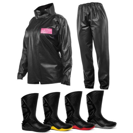 bota de chuva moto feminina