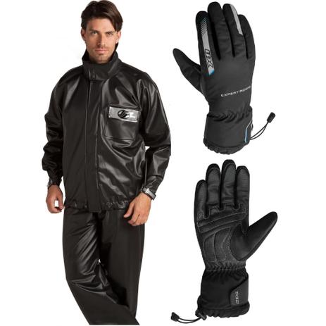 Kit Capa de Chuva Motoqueiro Alba Europa + Luva X11 Proof Impermeável - Alba + x11 Menor preço em Kit Capa de Chuva Motoqueiro Alba Europa + Luva X11 Proof Impermeável - Alba + x11