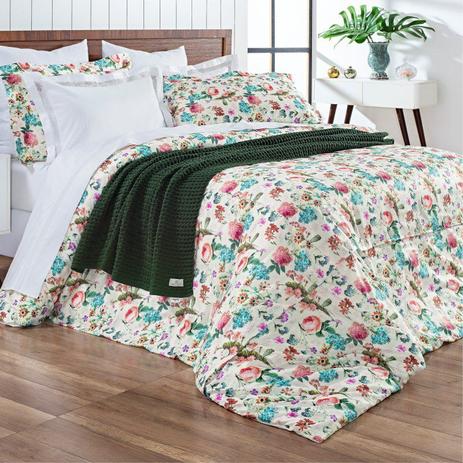 Kit Capa de Edredom Dolce Vitta Garden - Super King - 3 Peças - Cód 8283 - Morar chic Menor preço em Kit Capa de Edredom Dolce Vitta Garden - Super King - 3 Peças - Cód 8283 - Morar chic