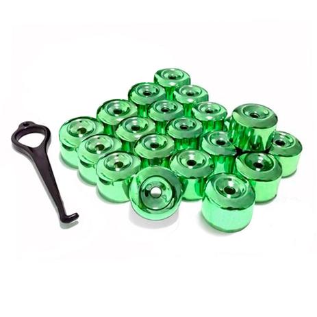 Kit Capa de Parafuso Chave 17 Metalizada Verde 20 peças - Calota é boa?