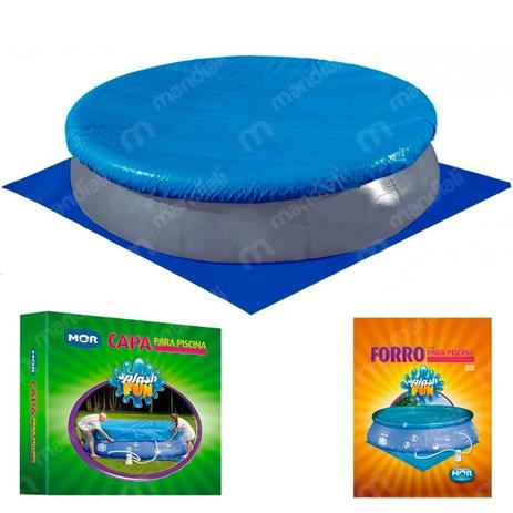 Kit Capa + Forro para Piscina 9000 L Mor Redonda Inflavel Menor preço em Kit Capa + Forro para Piscina 9000 L Mor Redonda Inflavel