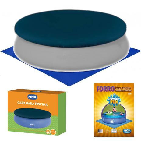 Kit Capa + Forro para Piscina Inflavel 3400 L 2,80m de Diametro Mor Menor preço em Kit Capa + Forro para Piscina Inflavel 3400 L 2,80m de Diametro Mor