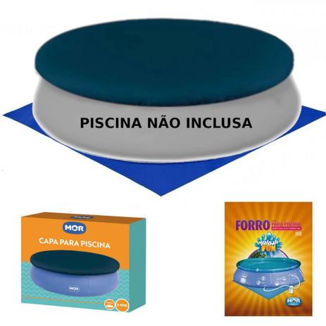 Kit Capa + Forro para Piscina Redonda Inflavel 2400 L 2.60m de Diametro Mor Menor preço em Kit Capa + Forro para Piscina Redonda Inflavel 2400 L 2.60m de Diametro Mor