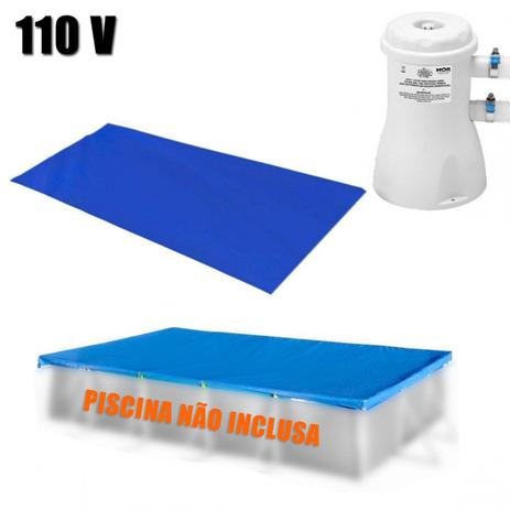 Kit Capa + Forro para Piscina Retangular 5000 L Mor + Bomba Filtrante 110 V é boa?