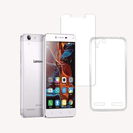 Kit Capa Fumê Lenovo Vibe K6 + Película de Vidro - Maston Menor preço em Kit Capa Fumê Lenovo Vibe K6 + Película de Vidro - Maston