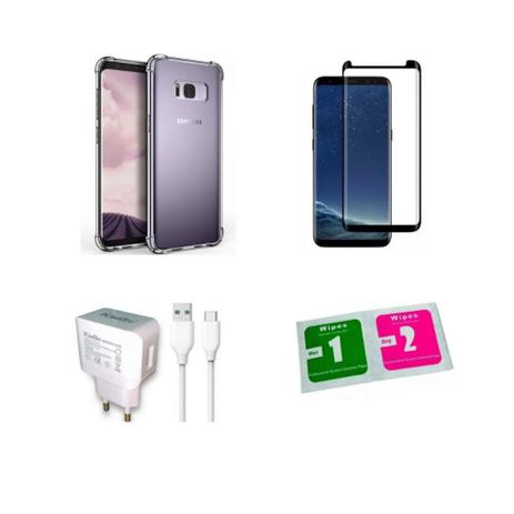 Kit Capa Galaxy S8 Plus + Pel 3D Cola Tudo + Carreg. Turbo - Yellow Cell -  Kit Capinha e Película para Celular - Magazine Luiza