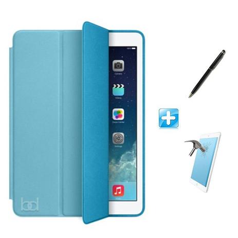 Kit Capa iPad New 2017 9,7” Smart Case / Capa Traseira / Caneta Touch + Película de Vidro (Cor Azul) - Skin t18 Menor preço em Kit Capa iPad New 2017 9,7” Smart Case / Capa Traseira / Caneta Touch + Película de Vidro (Cor Azul) - Skin t18