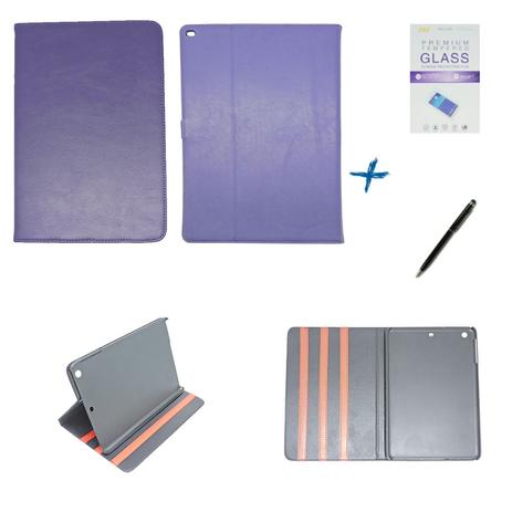 Kit Capa para iPad Mini 2/3 Carteira + Película de Vidro + Caneta Touch (Roxo) - Skin t18 Menor preço em Kit Capa para iPad Mini 2/3 Carteira + Película de Vidro + Caneta Touch (Roxo) - Skin t18