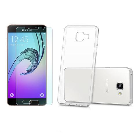 Kit Capa (+Película Vidro) Para Samsung Galaxy A5 2016 A510 Em Silicone Tpu - Transparente - Maston Menor preço em Kit Capa (+Película Vidro) Para Samsung Galaxy A5 2016 A510 Em Silicone Tpu - Transparente - Maston
