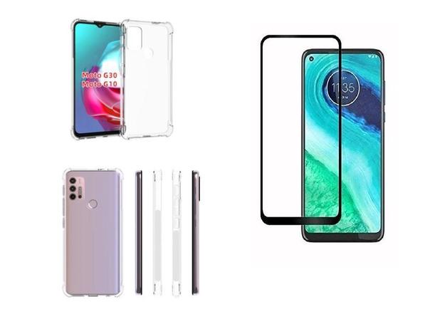 Kit - Capa Reforçada Antishock Motorola Moto G10 / Moto G30 + Película De Vidro 3D 5D 9D - DV ACESSORIOS Menor preço em Kit - Capa Reforçada Antishock Motorola Moto G10 / Moto G30 + Película De Vidro 3D 5D 9D - DV ACESSORIOS