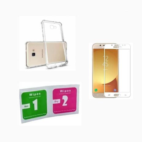 Kit Capa Reforçada Galaxy J5 Prime + 2 Pel. Vidro 3D Branca - Yellow Cell -  Kit Capinha e Película para Celular - Magazine Luiza