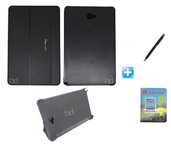 Kit Capa Smart Book Galaxy Tab A Note 10.1 P585 / P580 + Pel Vidro + Caneta Touch (Preto) - Skin t18 Menor preço em Kit Capa Smart Book Galaxy Tab A Note 10.1 P585 / P580 + Pel Vidro + Caneta Touch (Preto) - Skin t18