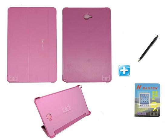 Kit Capa Smart Book Galaxy Tab A Note 10.1 P585 / P580 + Pel Vidro + Caneta Touch (Rosa) - Skin t18 Menor preço em Kit Capa Smart Book Galaxy Tab A Note 10.1 P585 / P580 + Pel Vidro + Caneta Touch (Rosa) - Skin t18