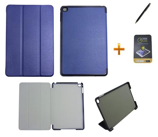 Kit Capa Smart Case para iPad Mini 4 + Película de Vidro + Caneta Touch (Azul Escuro) - Skin t18 Menor preço em Kit Capa Smart Case para iPad Mini 4 + Película de Vidro + Caneta Touch (Azul Escuro) - Skin t18