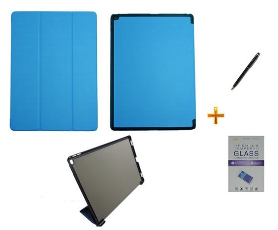 Kit Capa Smart Case para iPad Pro 12.9 / Capa Traseira / Caneta Touch + Película de Vidro (Azul Claro) - Bd cases Menor preço em Kit Capa Smart Case para iPad Pro 12.9 / Capa Traseira / Caneta Touch + Película de Vidro (Azul Claro) - Bd cases
