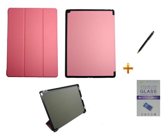 Kit Capa Smart Case para iPad Pro 12.9 / Capa Traseira / Caneta Touch + Película de Vidro (Rosa) - Bd cases Menor preço em Kit Capa Smart Case para iPad Pro 12.9 / Capa Traseira / Caneta Touch + Película de Vidro (Rosa) - Bd cases