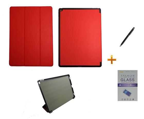 Kit Capa Smart Case para iPad Pro 12.9 / Capa Traseira / Caneta Touch + Película de Vidro (Vermelho) - Bd cases Menor preço em Kit Capa Smart Case para iPad Pro 12.9 / Capa Traseira / Caneta Touch + Película de Vidro (Vermelho) - Bd cases