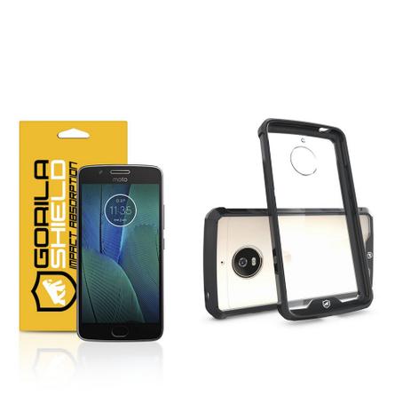 Kit Capa Ultra Slim Air Preta e Película Nano Gel Dupla para Motorola Moto G5S Plus - Gorila Shield Menor preço em Kit Capa Ultra Slim Air Preta e Película Nano Gel Dupla para Motorola Moto G5S Plus - Gorila Shield