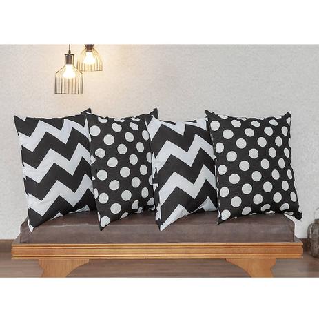 Kit Capas de Almofadas Chevron Preto e Branco 04 unidades - Casaborda é ruim? Kit Capas de Almofadas Chevron Preto e Branco 04 unidades - Casaborda é boa?