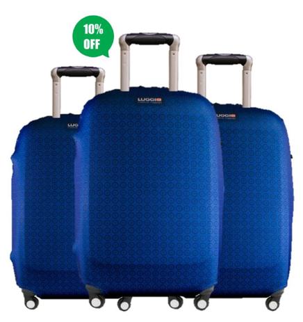 Kit Capas para Malas Azul - Luggio Menor preço em Kit Capas para Malas Azul - Luggio