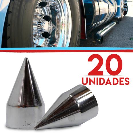 Kit Capas Porca Americana 24mm Para Cubo Flange 20 Pecas Cromado - Jetta Menor preço em Kit Capas Porca Americana 24mm Para Cubo Flange 20 Pecas Cromado - Jetta