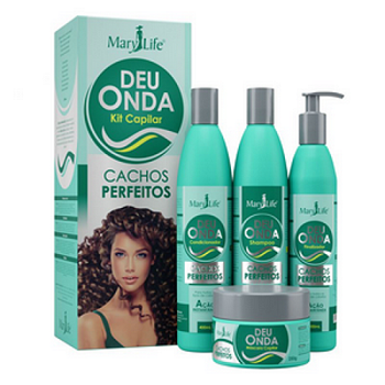 Kit Capilar Deu Onda Cachos Perfeitos Mary Life 4 Produtos Menor preço em Kit Capilar Deu Onda Cachos Perfeitos Mary Life 4 Produtos