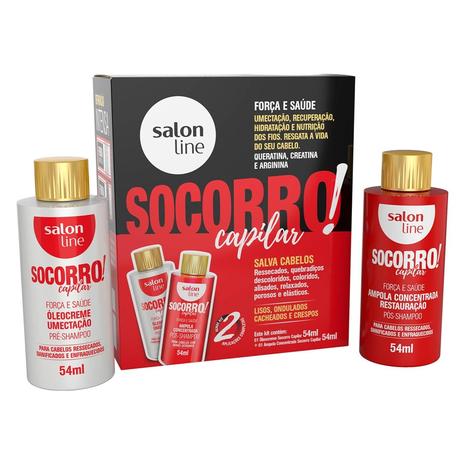 Kit Capilar Salon Line Socorro Força E Saúde Menor preço em Kit Capilar Salon Line Socorro Força E Saúde