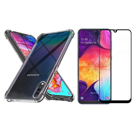 Kit Capinha Antichoque e Pelicula Vidro 3D Preta Samsung A50 - HRebros -  Capinha de Celular - Magazine Luiza