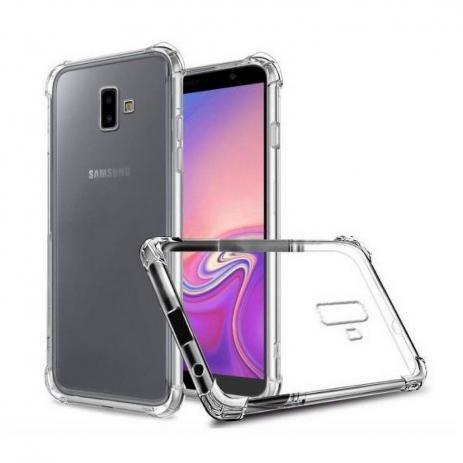 Kit Capinha Antichoque Galaxy J6 Plus + Película Vidro - HREBOS Menor preço em Kit Capinha Antichoque Galaxy J6 Plus + Película Vidro - HREBOS