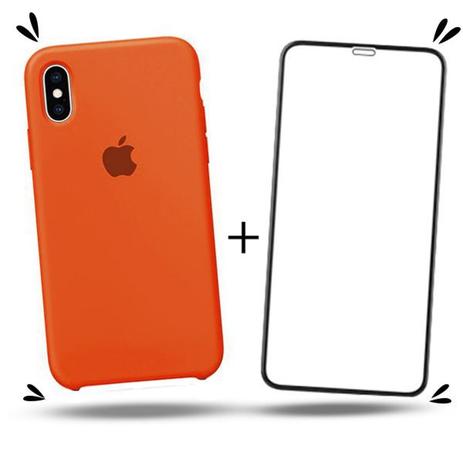 Kit Capinha iPhone X / XS Tela 5.8” Silicone Interior Aveludada + Película  de Vidro 5D Full Cover - Select - Kit Capinha e Película para Celular -  Magazine Luiza
