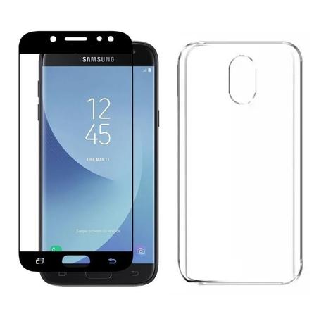 Kit Capinha Silicone Antichoque + Película Vidro 3D Preta Samsung J7 Pro -  HRebros - Kit Capinha e Película para Celular - Magazine Luiza