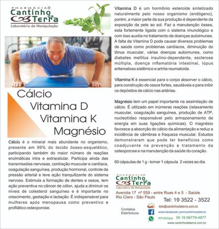 Kit Capsula Óleo de Cálcio + Vit d + Vit K + Magnésio 1g - 3 potes - Hlcaps Menor preço em Kit Capsula Óleo de Cálcio + Vit d + Vit K + Magnésio 1g - 3 potes - Hlcaps