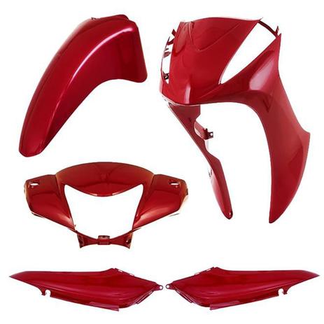 Kit Carenagem Completa Pro Tork Biz 125 2011/2012 Vermelho Maceio Menor preço em Kit Carenagem Completa Pro Tork Biz 125 2011/2012 Vermelho Maceio