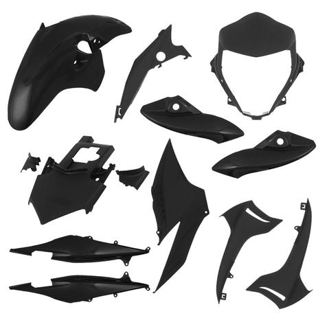 Kit Carenagem Completa Pro Tork CB 300R 2010 2011 E 2013 Preto Menor preço em Kit Carenagem Completa Pro Tork CB 300R 2010 2011 E 2013 Preto
