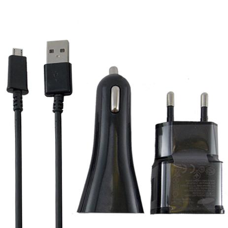 Kit Carregador 3 Em 1 Micro Usb Universal - Idea Menor preço em Kit Carregador 3 Em 1 Micro Usb Universal - Idea