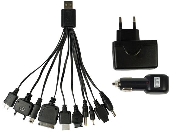 Kit Carregador 3 em 1 - Veicular e parede - USB - PSPs, iPhones, celulares - C3 Tech UC-200 Menor preço em Kit Carregador 3 em 1 - Veicular e parede - USB - PSPs, iPhones, celulares - C3 Tech UC-200