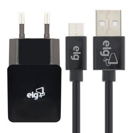 Kit carregador de tomada universal usb + cabo micro usb kt510wc elg Menor preço em Kit carregador de tomada universal usb + cabo micro usb kt510wc elg