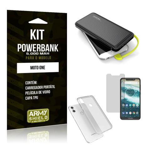 Kit Carregador Portátil 5K Tipo C Moto One Powerbank + Capa + Película de Vidro - Armyshield Menor preço em Kit Carregador Portátil 5K Tipo C Moto One Powerbank + Capa + Película de Vidro - Armyshield