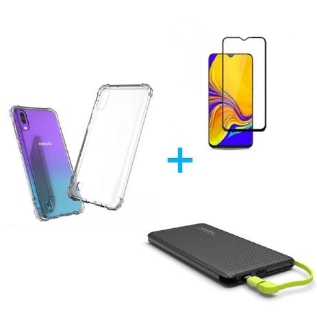 Kit Carregador Portátil Samsung Galaxy A01 Core + Capa + Película De Vidro  3D - Kit Capinha e Película para Celular - Magazine Luiza