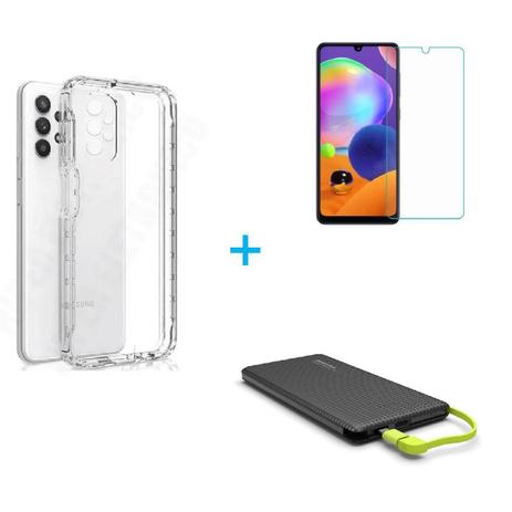 Kit Carregador Portátil Samsung Galaxy A32 5G + Capa + Película De Vidro 3D  - Kit Capinha e Película para Celular - Magazine Luiza