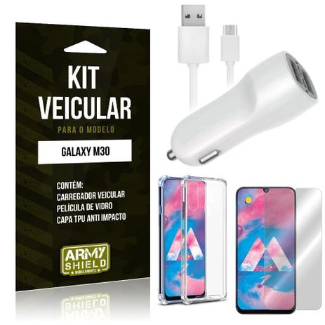 Kit Carregador Veicular Galaxy M20 Carregador + Capinha Anti Impacto +  Película Vidro - Armyshield - Kit Capinha e Película para Celular -  Magazine Luiza
