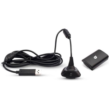 Kit Carregador X-Box 360 2 em 1 - Maxprint Menor preço em Kit Carregador X-Box 360 2 em 1 - Maxprint