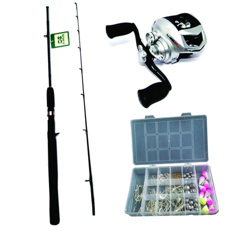 Kit - Carretilha Naja 4Rol + Vara Pro Fiber 1,68 6-17lbs + Acessórios - Maruri Menor preço em Kit - Carretilha Naja 4Rol + Vara Pro Fiber 1,68 6-17lbs + Acessórios - Maruri