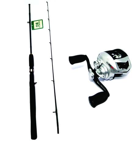 Kit - Carretilha Naja 4Rol + Vara Pro Fiber 1,68 6-17lbs - Maruri Menor preço em Kit - Carretilha Naja 4Rol + Vara Pro Fiber 1,68 6-17lbs - Maruri