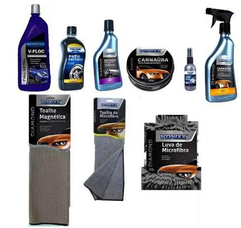Kit Carro Novo Cera Toalha Luva Microfibra Spray Restaurax - Vonixx Menor preço em Kit Carro Novo Cera Toalha Luva Microfibra Spray Restaurax - Vonixx