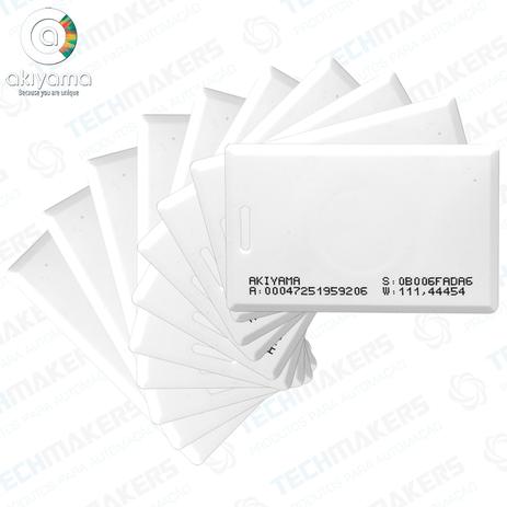 Kit Cartão de Proximidade para controle de acesso RFID 125Khz com furo - Akiyama - 10 Unidades Menor preço em Kit Cartão de Proximidade para controle de acesso RFID 125Khz com furo - Akiyama - 10 Unidades