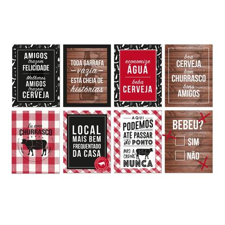Kit Cartaz para Decoração Festa Churrasco 08 Cromus - Festabox Menor preço em Kit Cartaz para Decoração Festa Churrasco 08 Cromus - Festabox