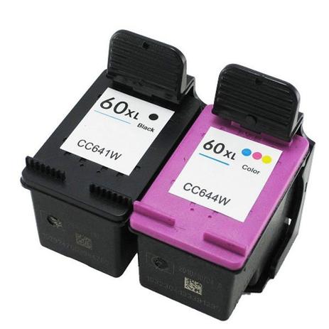 Kit Cartucho de Tinta HP 60XL - Compatível Menor preço em Kit Cartucho de Tinta HP 60XL - Compatível