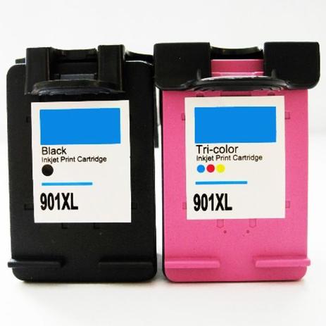 Kit Cartucho de Tinta HP 901XL - Compatível Menor preço em Kit Cartucho de Tinta HP 901XL - Compatível