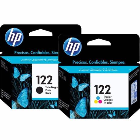 Kit Cartuchos Tinta Original Hp Ch561hb Hp 122 Preto 2ml + Ch562hb Hp 122 Tricolor 2ml é boa?